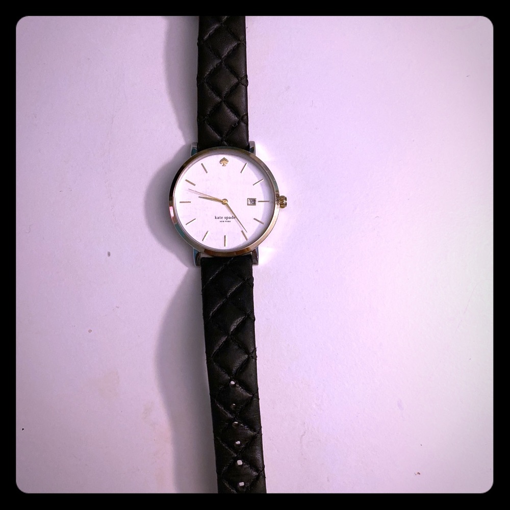 Kate spade watch with quilted strap